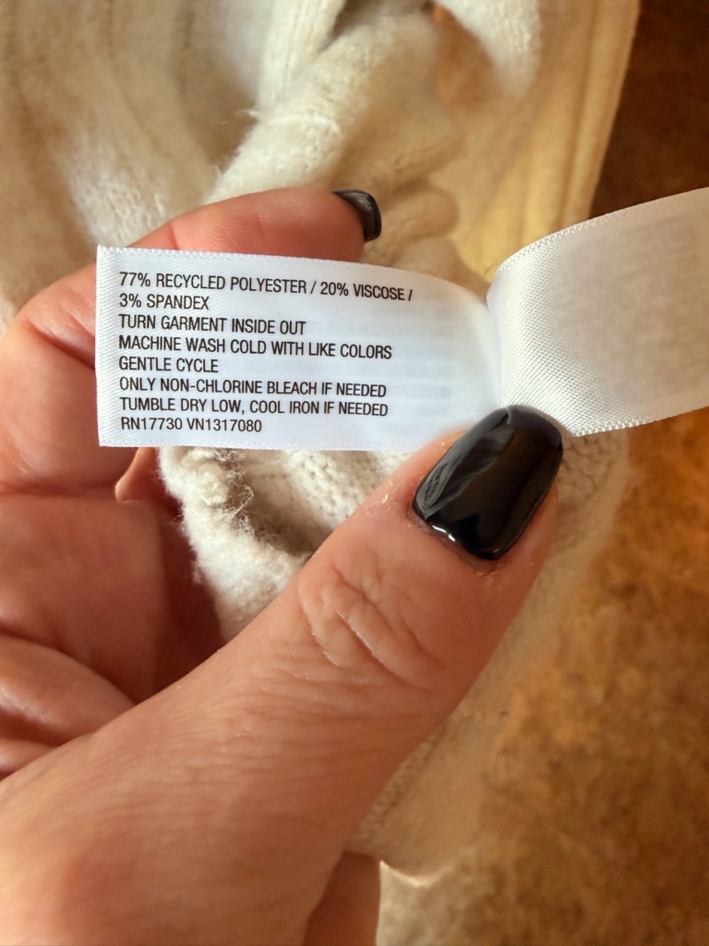 Universal Thread Cream Ribbed Cropped Sweater - Picture 6 of 6
